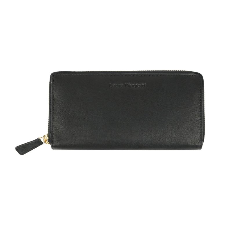 Laura Biagiotti Women's Genuine Leather Wallet, Multicolor Interior, Spacious, with Gift Box — detail