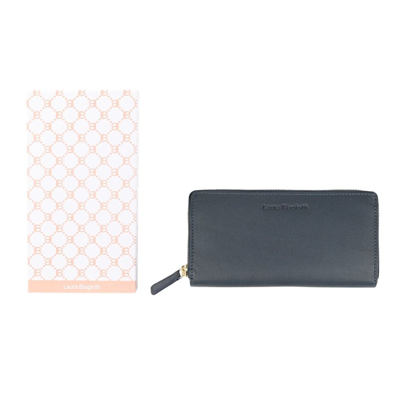Laura Biagiotti Women's Genuine Leather Wallet, Multicolor Interior, Spacious, with Gift Box — view 12