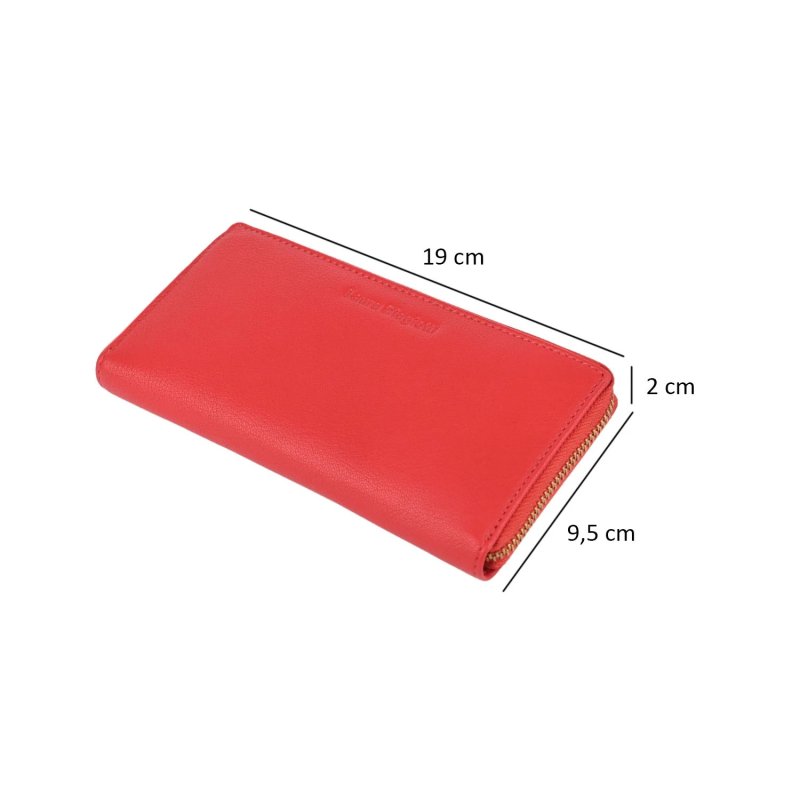 Laura Biagiotti Cartera Mujer De Piel Auténtica, Interior Multicolor, Amplia Con Caja de Regalo — vista 19