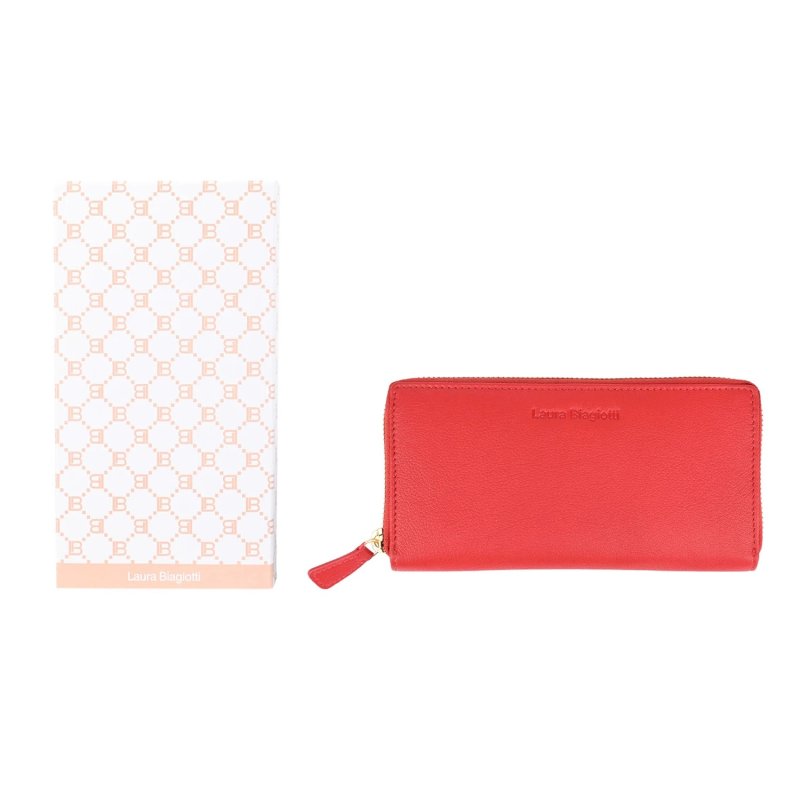 Laura Biagiotti Women's Genuine Leather Wallet, Multicolor Interior, Spacious, with Gift Box — view 20