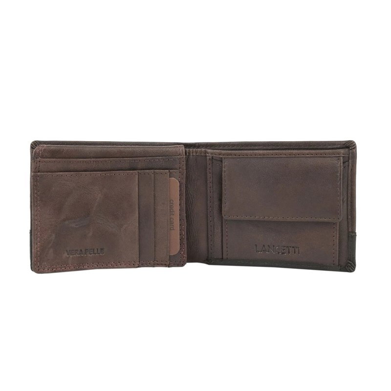 Cartera Lancetti para Hombre en Piel Auténtica, con Monedero y Caja — vista 17