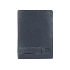 Cartera Lancetti para Hombre en Piel Auténtica, Vertical con Monedero y Caja