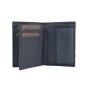 Lancetti Men's Vertical Genuine Leather Wallet with Coin Pocket and Box — front view
