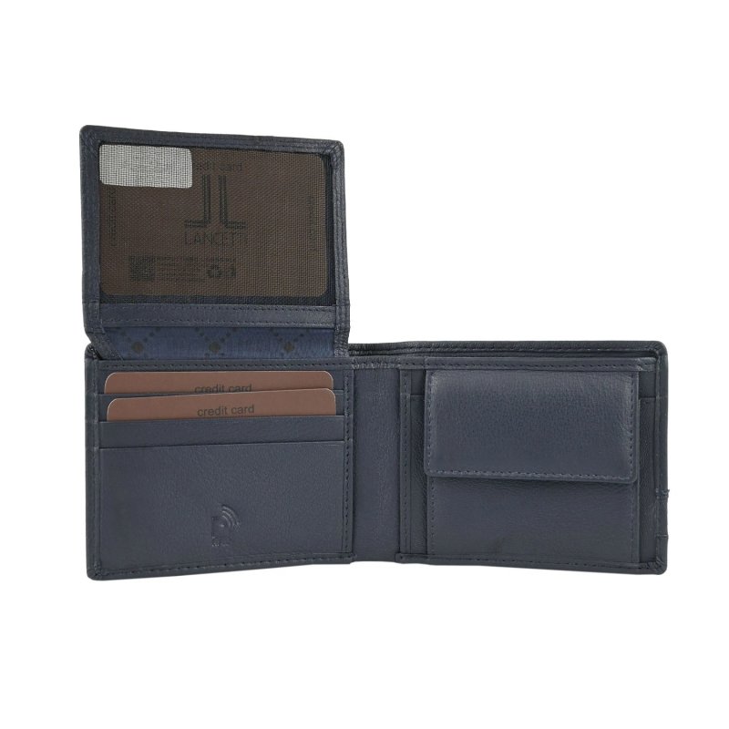 Lancetti Men's Genuine Leather Wallet, Classic or Slim, with Coin Pocket and Box — view 10