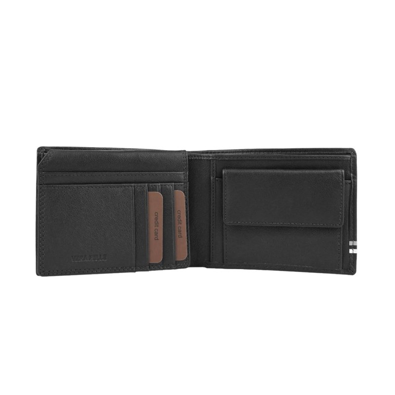 Lancetti Cartera para Hombre en Piel Auténtica, con Monedero y Caja — detalle del logotipo