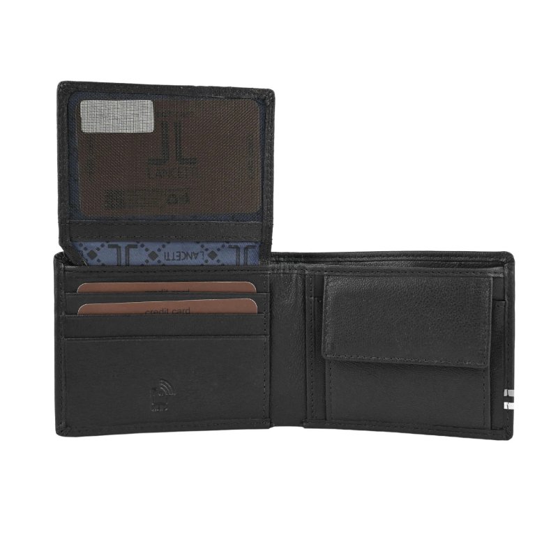 Lancetti Cartera para Hombre en Piel Auténtica, con Monedero y Caja — vista 14