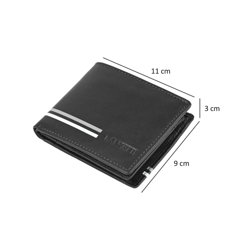 Lancetti Cartera para Hombre en Piel Auténtica, con Monedero y Caja — vista 15