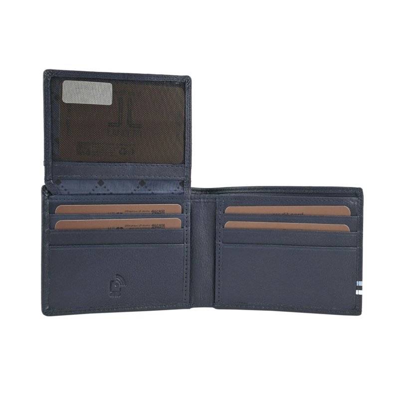 Lancetti Portefeuille Homme En Cuir Véritable, Sans Porte-Monnaie, Avec Porte-Cartes Et Boîte — vue 10