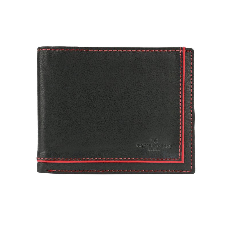 EC Coveri Herren-Brieftasche aus echtem Leder, Classico mit Münzfach und Box — Ansicht 11