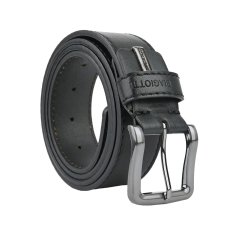 Biagiotti Men's Belt, PU Exterior with Leather Lining, 4 cm High, Shortenable, with Gift Box 2