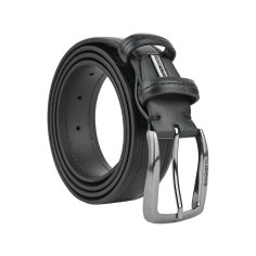 Biagiotti Men's Belt, PU Exterior with Leather Lining, 3.5 cm High, Shortenable, with Gift Box 2