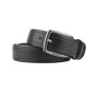 Biagiotti Men's Belt, PU Exterior with Leather Lining, 3.5 cm High, Shortenable, with Gift Box — inside
