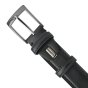 BIAGIOTTI HOMBRE, Cinturón Hombre Exterior PU Forro de Piel Auténtica, Alto 3,5 cm, Acortable Con Caja de Regalo — detalle