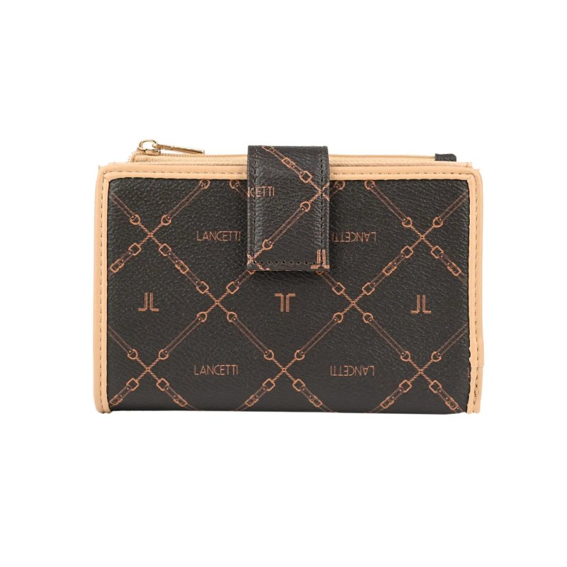 Lancetti Geräumige Damen-Geldbörse aus PU-Kunstleder mit Geschenkbox — Innenansicht
