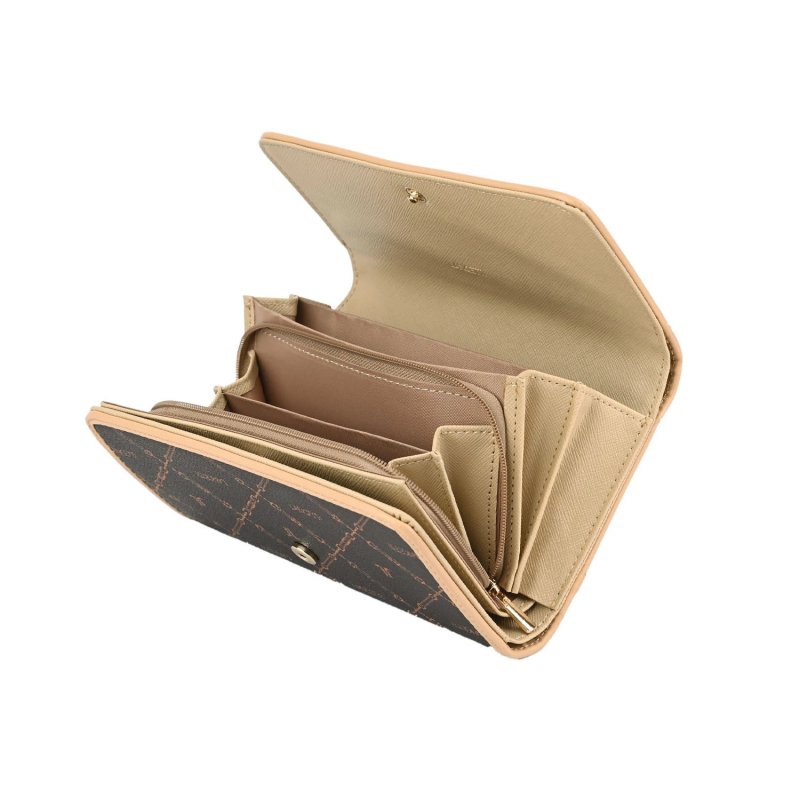 Lancetti Women's Spacious Faux Leather PU Wallet 509-68, With Gift Box — inside