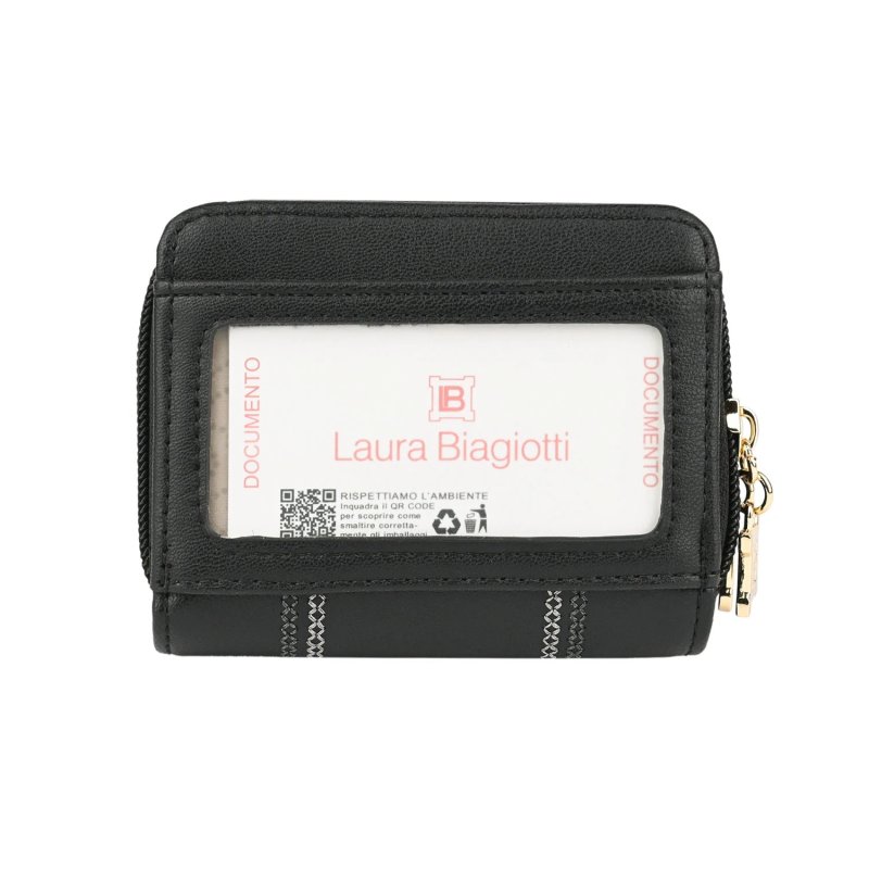 LAURA BIAGIOTTI Damen-Geldbörse aus PU-Kunstleder mit Geschenkbox — Vorderansicht
