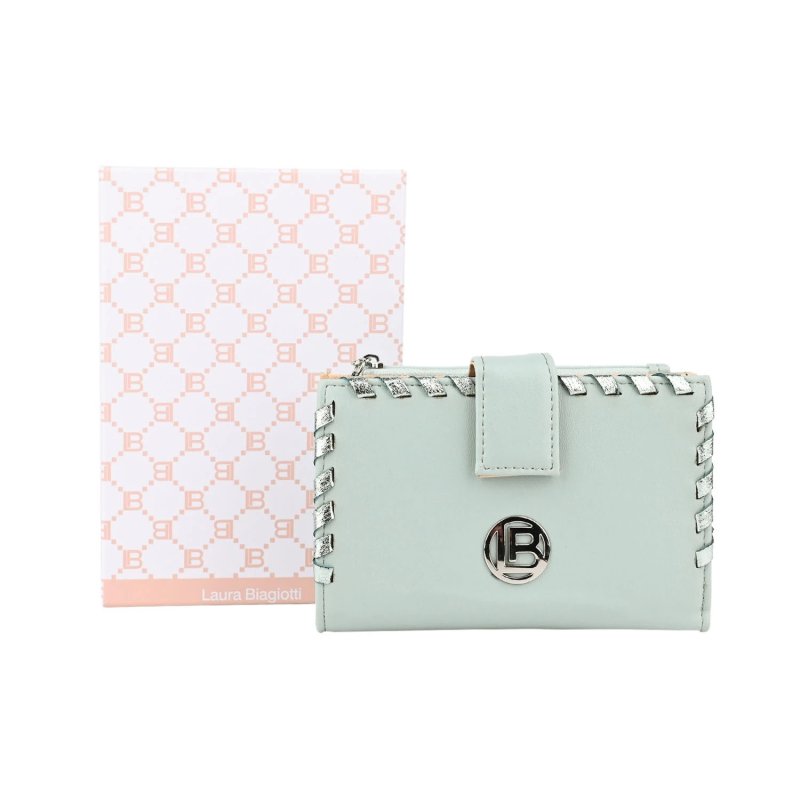 LAURA BIAGIOTTI Portefeuille Femme en Similicuir PU avec Coffret Cadeau — détail