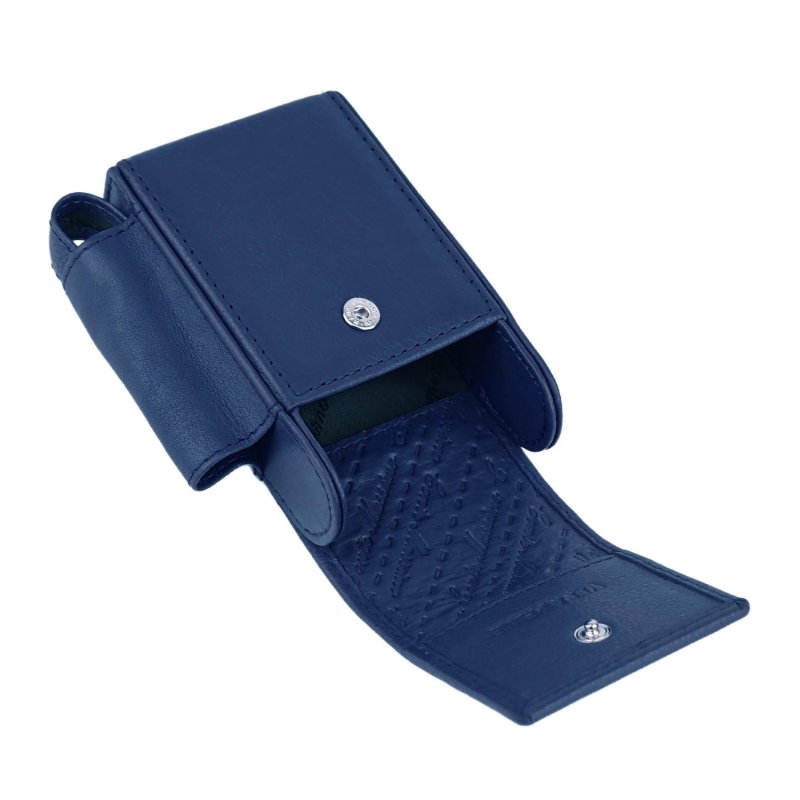 Conte Massimo Cigarette Case in Genuine Leather, With Lighter Holder, For Men and Women, Holds Pack and Lighter — view 31