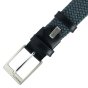 Biagiotti Elastic Woven Belt, Men and Women, With Genuine Leather Inserts and Gift Box — view 116