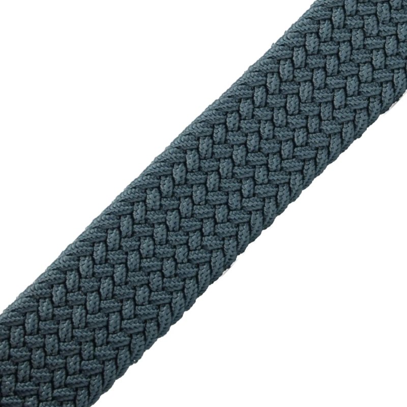 Biagiotti Elastic Woven Belt, Men and Women, With Genuine Leather Inserts and Gift Box — view 118