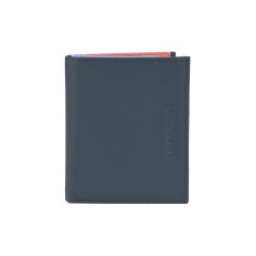 Biagiotti Unisex Genuine Leather Credit Card Holder, Multicoloured Interior, With Pocket and Box