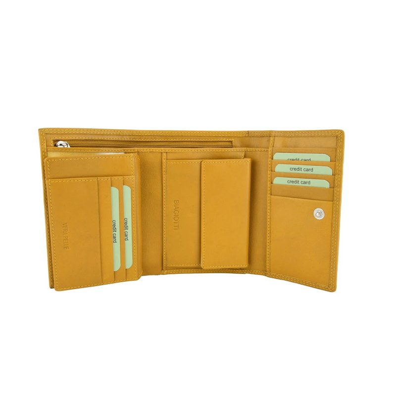 Laura Biagiotti Portafoglio Donna In Vera Pelle, Compatto Con Scatola Regalo 156 — vista 52