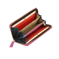 Laura Biagiotti Damen-Geldbörse aus echtem Leder, mehrfarbiges Innenfutter, geräumig, mit Geschenkbox 2