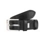 Police Men's Belt in Genuine Leather, 4 cm High, Nickel-Free Buckle, Shortenable, with Stitching — view 13