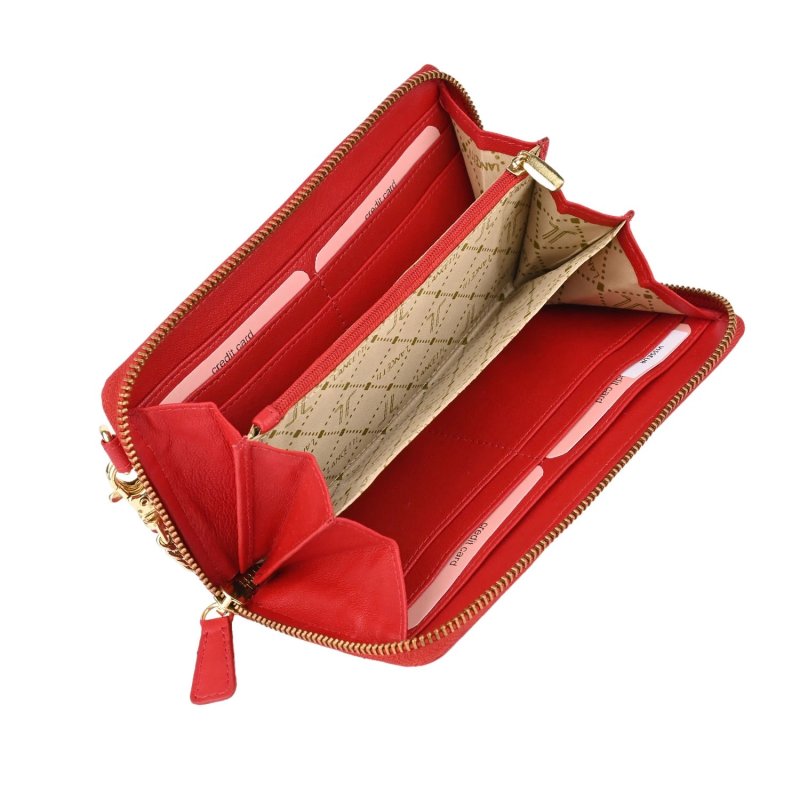 Lancetti Women's Spacious Genuine Leather Wallet, With Removable Card Holder, With Gift Box — view 22