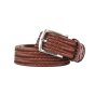 Police Men's Elastic Woven Belt in Genuine Leather, Comfortable and Can Be Shortened, 3.5 cm High — view 8