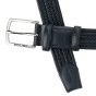 Police Men's Elastic Woven Belt in Genuine Leather, Comfortable and Can Be Shortened, 3.5 cm High — view 24