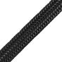 Police Men's Elastic Woven Belt in Genuine Leather, Comfortable and Can Be Shortened, 3.5 cm High — inside