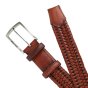 Police Men's Elastic Woven Belt in Genuine Leather, Comfortable and Can Be Shortened, 3.5 cm High — view 12