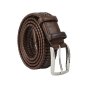 Police Men's Elastic Woven Belt in Genuine Leather, Comfortable and Can Be Shortened, 3.5 cm High — view 14