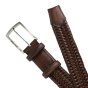 Police Men's Elastic Woven Belt in Genuine Leather, Comfortable and Can Be Shortened, 3.5 cm High — view 18