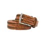 Police Men's Elastic Woven Belt in Genuine Leather, Comfortable and Can Be Shortened, 3.5 cm High — view 19