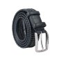 Police Men's Elastic Woven Belt in Genuine Leather, Comfortable and Can Be Shortened, 3.5 cm High — view 26