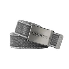 Police Men's and Women's Canvas Belt, With Sliding Military Buckle, 125 cm Length, Adjustable and Can Be Shortened, 4 cm High 2