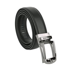 Police Cinturón Hombre en Piel Auténtica Con Hebilla Automática, Acortable, Alto 3,2 cm
