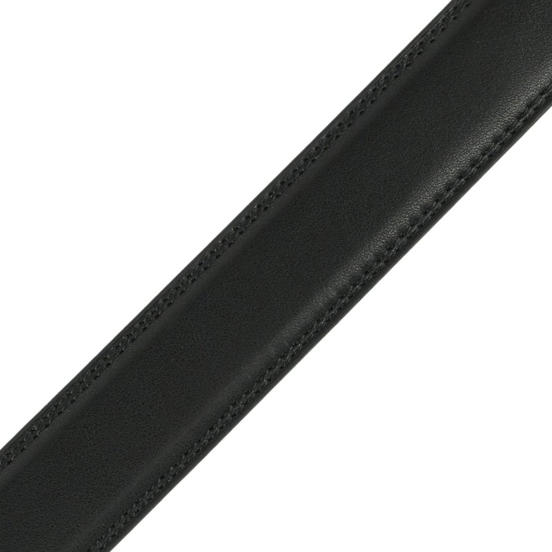 Police Men's Belt in Genuine Leather with Automatic Buckle, Shortenable, 3.2 cm High — inside