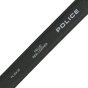 Police Men's Belt in Genuine Leather with Automatic Ratchet Buckle, No Holes, Shortenable, 3.5 cm High — detail