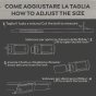 Police Men's Belt in Genuine Leather with Automatic Ratchet Buckle, No Holes, Shortenable, 3.5 cm High — view 7