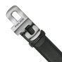 Police Men's Belt in Genuine Leather with Anchor Buckle, Shortenable, 3.5 cm High — back view
