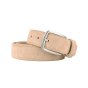 Police Ceinture Daim Homme et Femme, Cuir Véritable, Raccourcissable, Hauteur 3,5 cm — vue de face