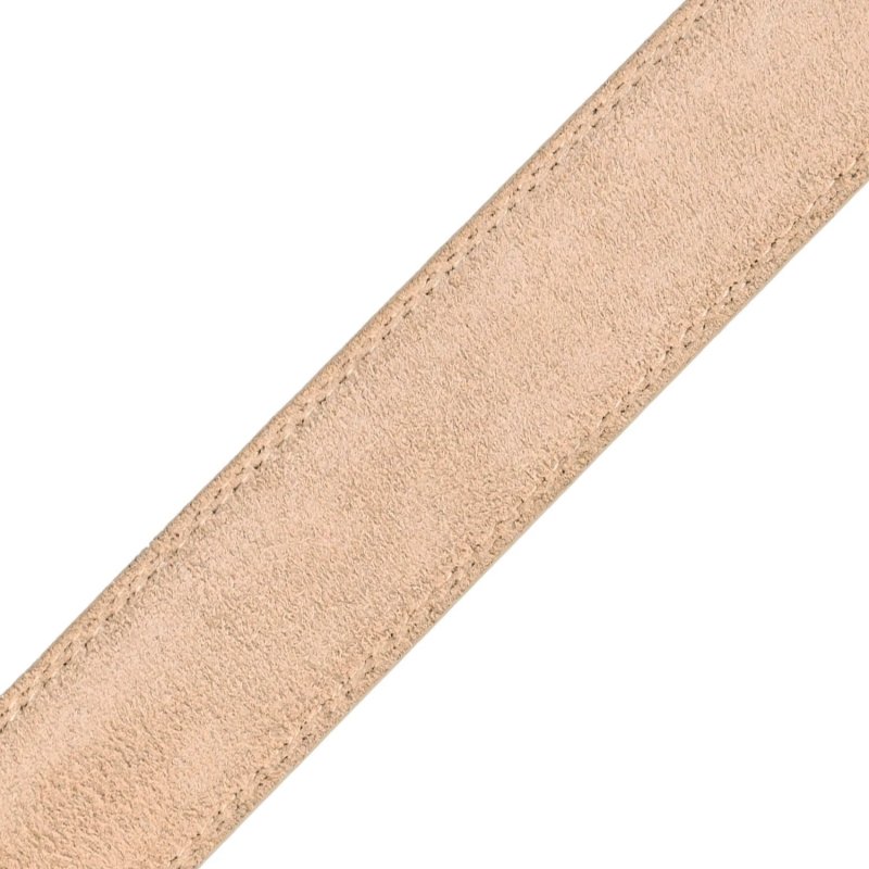 Police Suede Belt for Men and Women, Genuine Leather, Shortenable, 3.5 cm High — inside