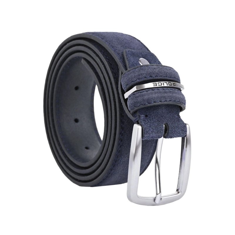 Police Suede Belt for Men and Women, Genuine Leather, Shortenable, 3.5 cm High — view 7