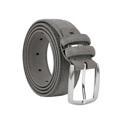 Police Suede Belt for Men and Women, Genuine Leather, Shortenable, 3.5 cm High 2