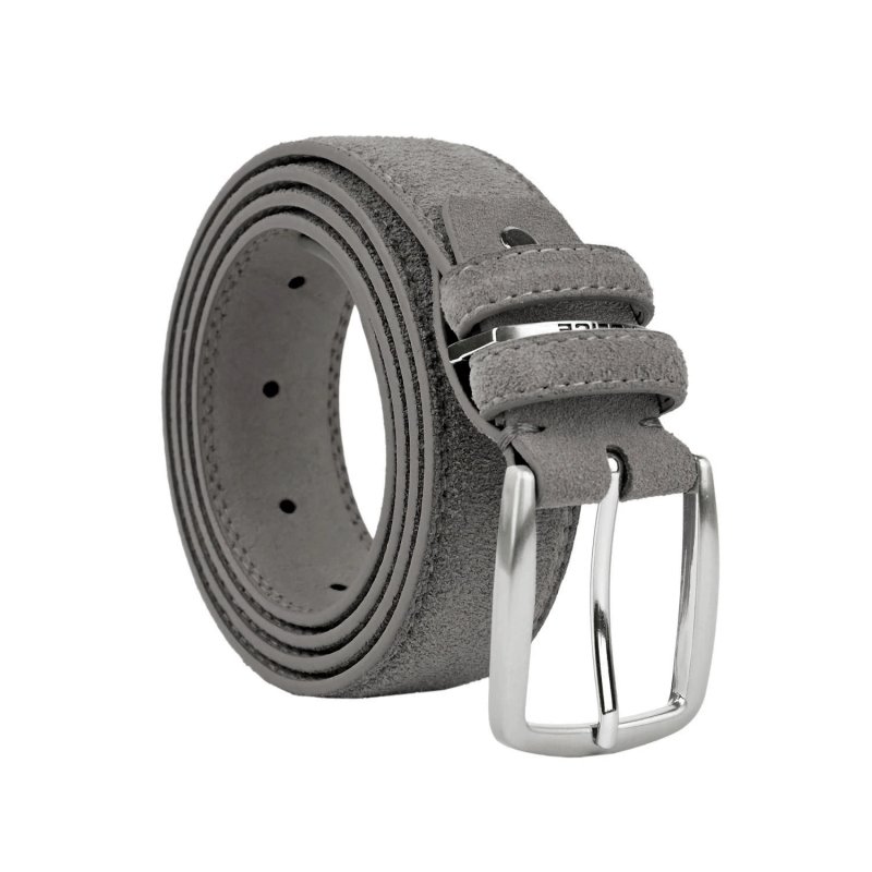 Police Suede Belt for Men and Women, Genuine Leather, Shortenable, 3.5 cm High — view 19