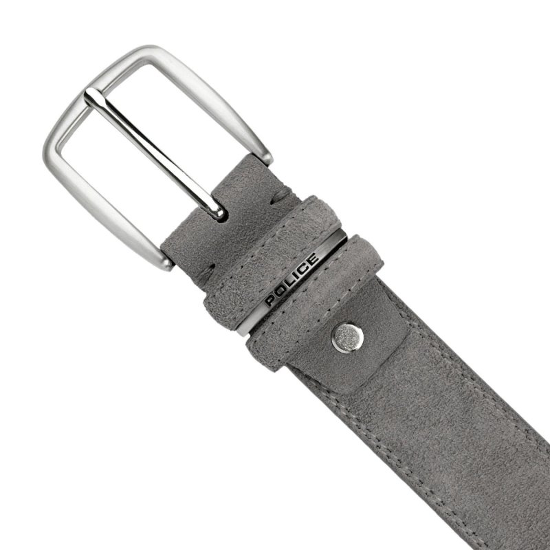 Police Suede Belt for Men and Women, Genuine Leather, Shortenable, 3.5 cm High — view 21