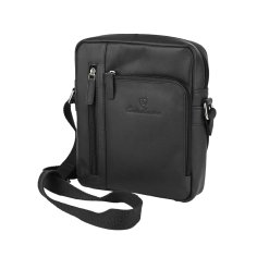 Conte Massimo Sacoche Homme en Cuir Véritable avec Bandoulière Réglable, Moyenne 418 2